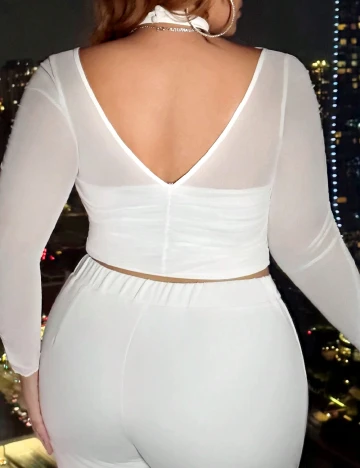 Top SHEIN CURVE, alb