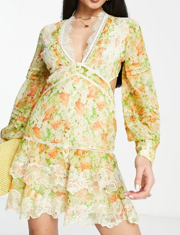 Rochie scurta ASOS, floral print