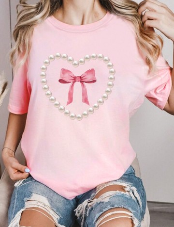 
						Tricou SHEIN, roz