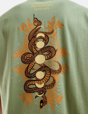 Tricou Oversize ASOS, verde