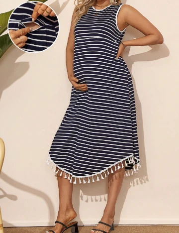 Rochie medie SHEIN Maternity, bleumarin