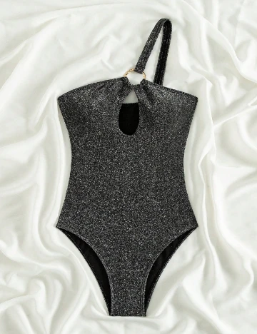 Costum de baie SHEIN, gri inchis Gri