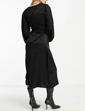 Rochie medie Violet Romance, negru Negru