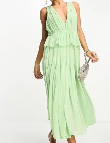 Rochie medie ASOS, verde Verde