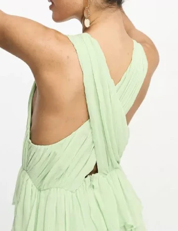Rochie medie ASOS, verde Verde