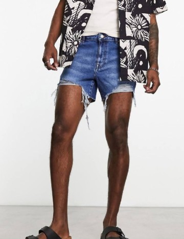 
						Pantaloni scurti ASOS, albastru