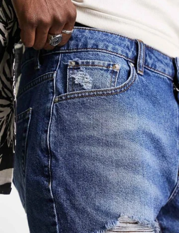 Pantaloni scurti ASOS, albastru