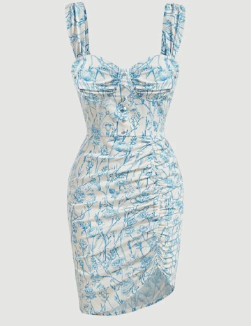 Rochie scurta SHEIN, albastru Albastru