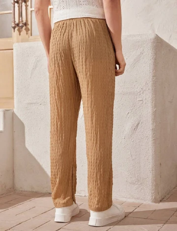 Pantaloni SHEIN, maro Maro