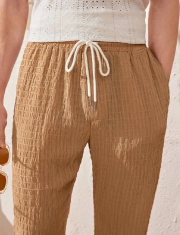 Pantaloni SHEIN, maro Maro