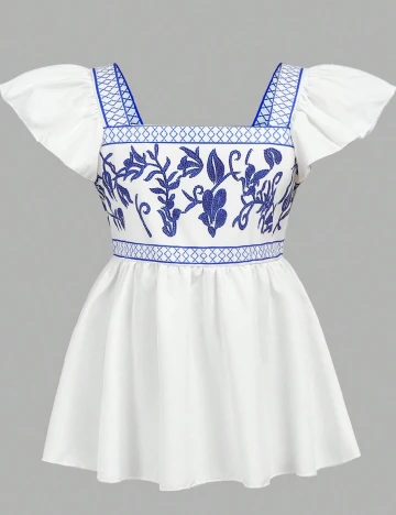 Bluza Shein Kids, alb