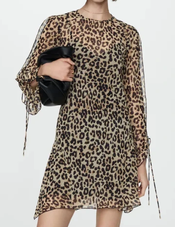 Rochie scurta Mango, animal print Animal print
