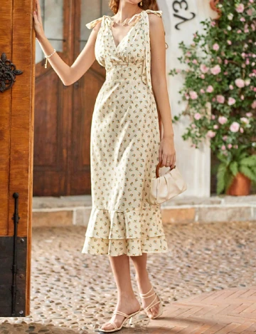 Rochie medie SHEIN, floral Floral print