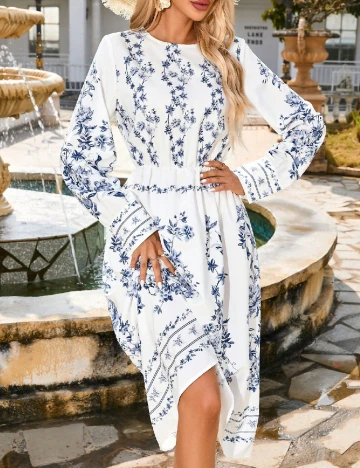 Rochie medie SHEIN, alb