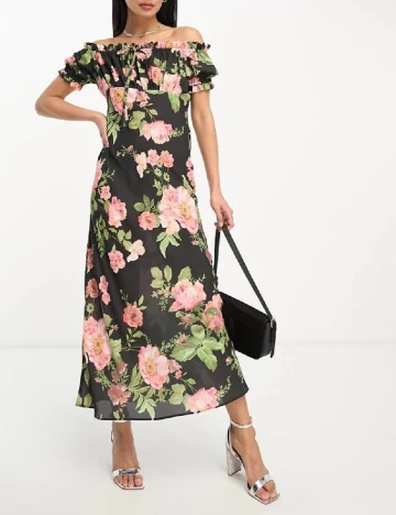 Rochie medie ASOS, floral print
