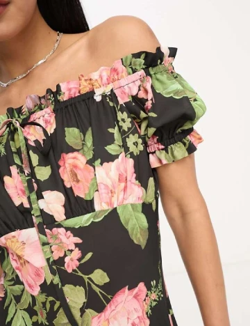 Rochie medie ASOS, floral print