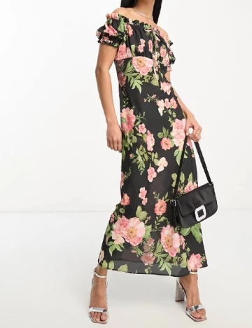 Rochie medie ASOS, floral print