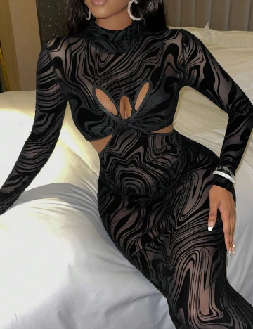 Rochie medie SHEIN, negru Negru
