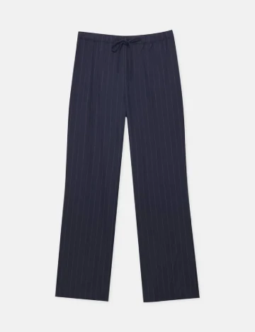 Pantaloni Pull&Bear, bleumarin