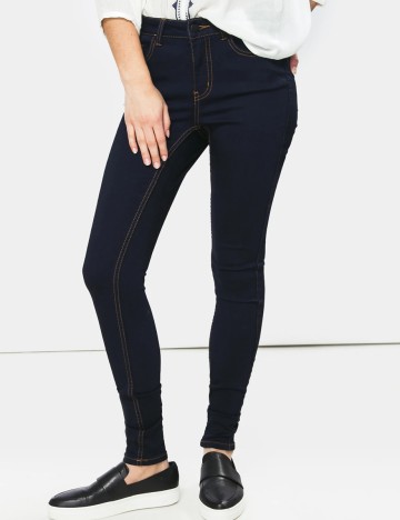 Blugi Pieces, bleumarin inchis