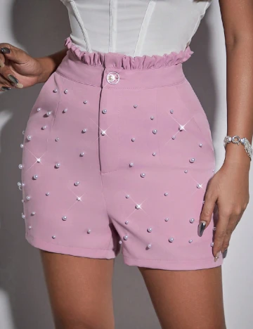 Pantaloni scurti SHEIN, roz Roz