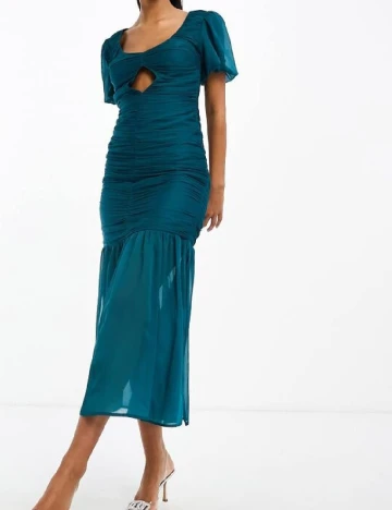Rochie medie ASOS, turcoaz