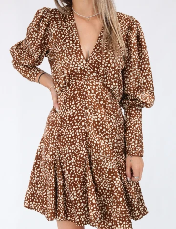 Rochie scurta AX Paris, maro Maro