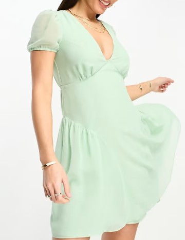 
						Rochie scurta ASOS, verde