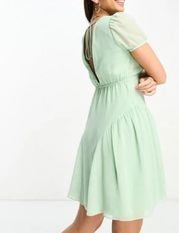 Rochie scurta ASOS, verde