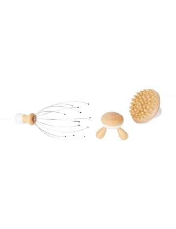 Set accesorii masaj 3 bucati Karsten, maro Maro