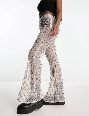 Pantaloni ASOS, crem Crem