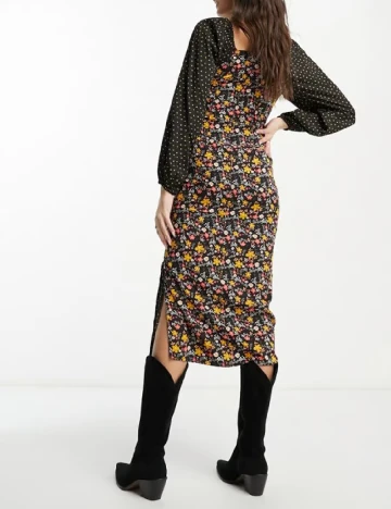Rochie medie Violet Romance, mix culori Mix culori