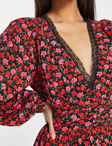 Rochie scurta Miss Selfridge, floral print
