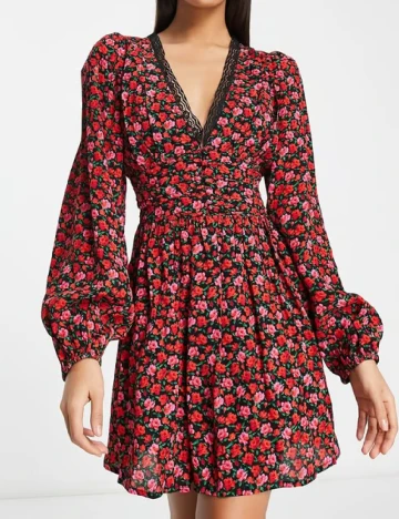 Rochie scurta Miss Selfridge, floral print