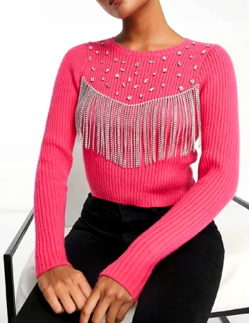 Pulover ASOS, roz Roz