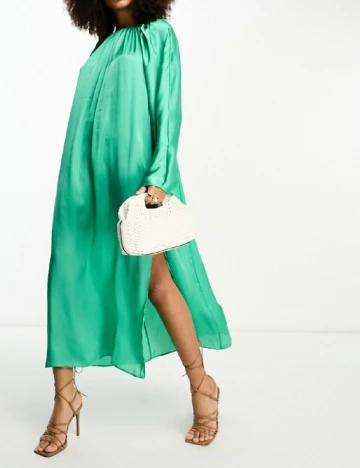 Rochie lunga ASOS, verde Verde