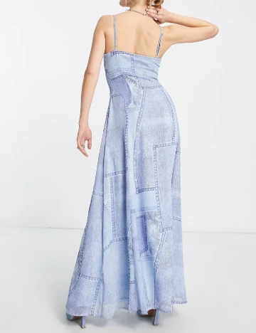 Rochie lunga ASOS, albastru Albastru
