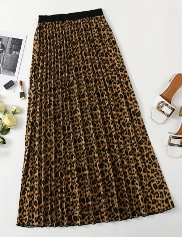 Fusta SHEIN CURVE, animal print