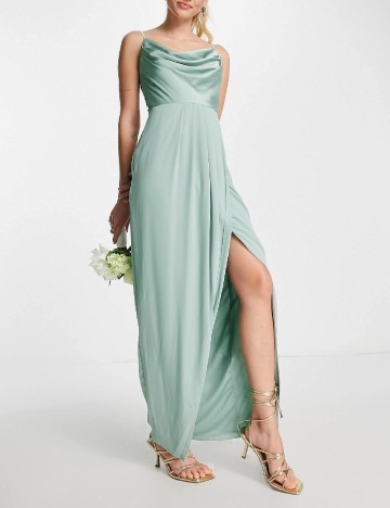 
						Rochie lunga TFNC London, verde