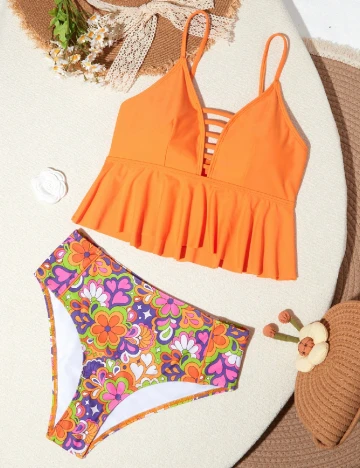 Costum de baie SHEIN, mix culori
