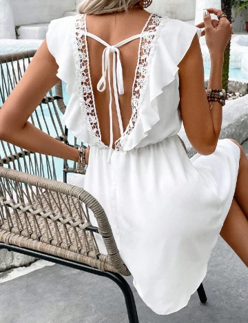 Rochie scurta SHEIN, alb