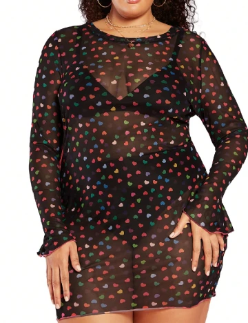 Rochie de plaja SHEIN CURVE, mix culori Mix culori
