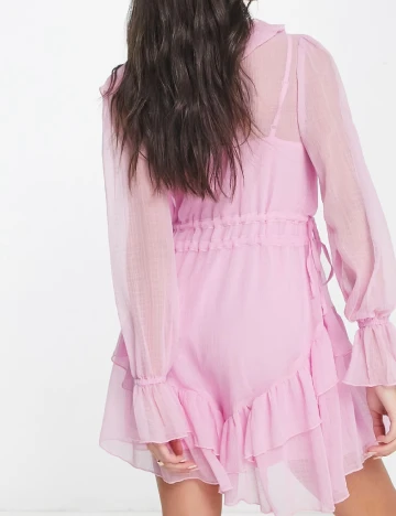 Rochie scurta ASOS, roz Roz