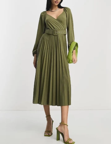 Rochie medie ASOS, kaki Verde