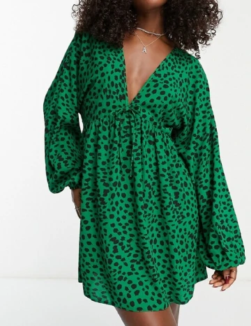 Rochie scurta ASOS, verde Verde