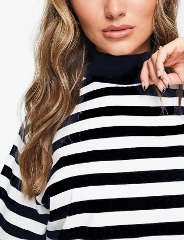 Bluza ASOS, alb/negru