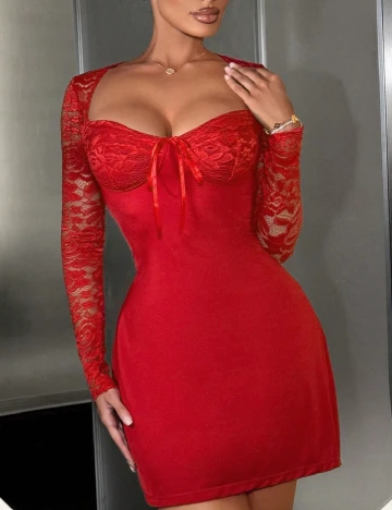 Rochie scurta SHEIN, rosu