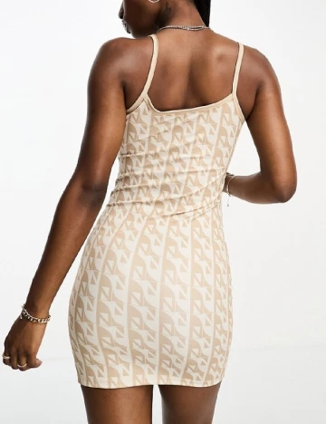 Rochie scurta NICCE, bej Crem