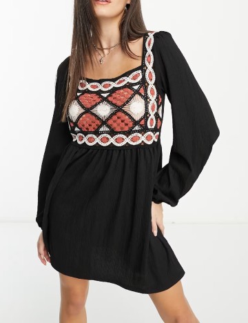 
						Rochie scurta ASOS, negru