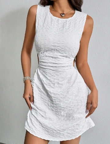 Rochie scurta SHEIN, alb